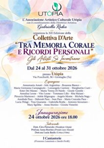 Collettiva d’arte all'”Utopia” di Grottaglie