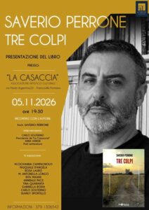 Francavilla – Presentazione di “Tre colpi” di Saverio Perrone